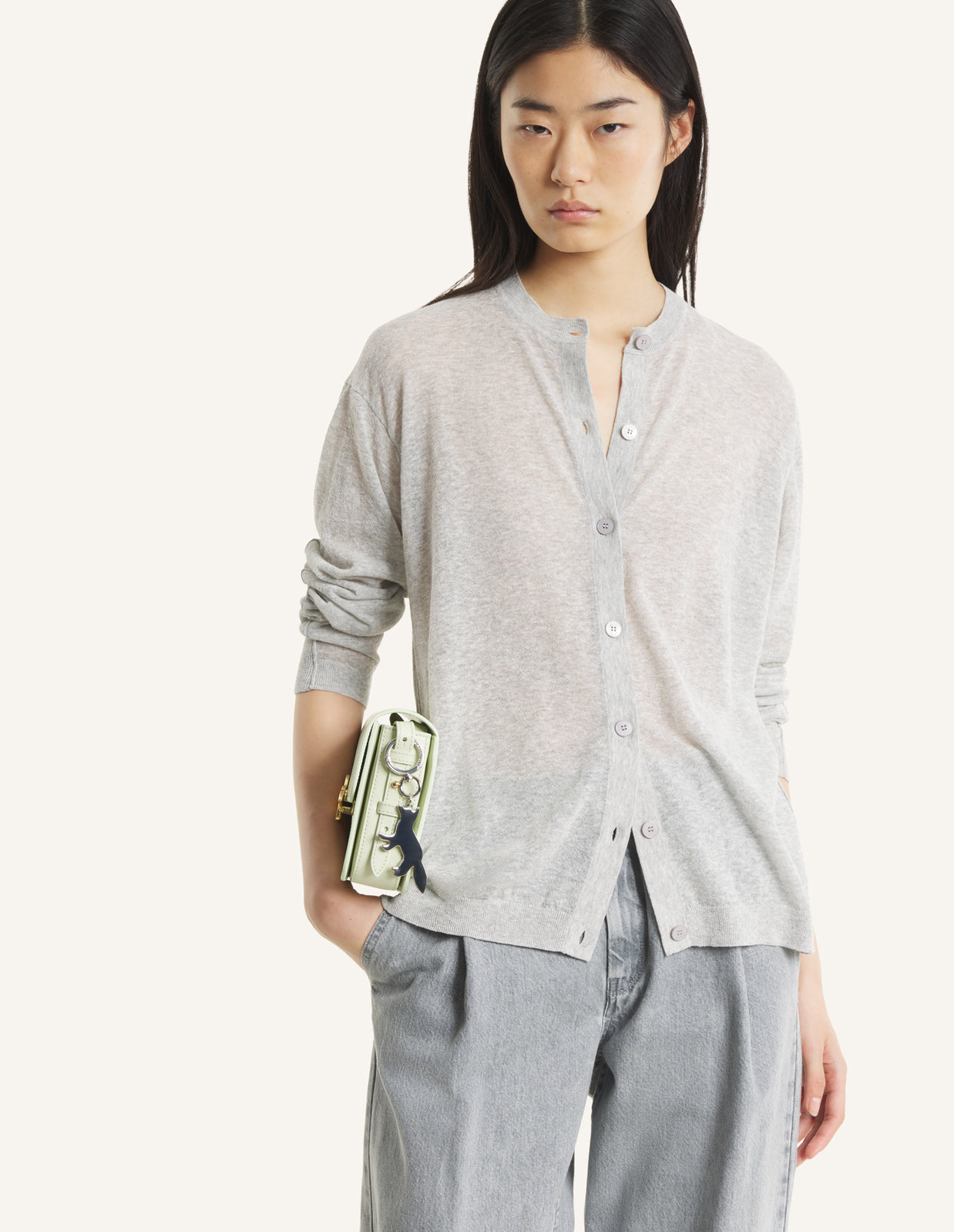 SEE-THROUGH LONG CARDIGAN