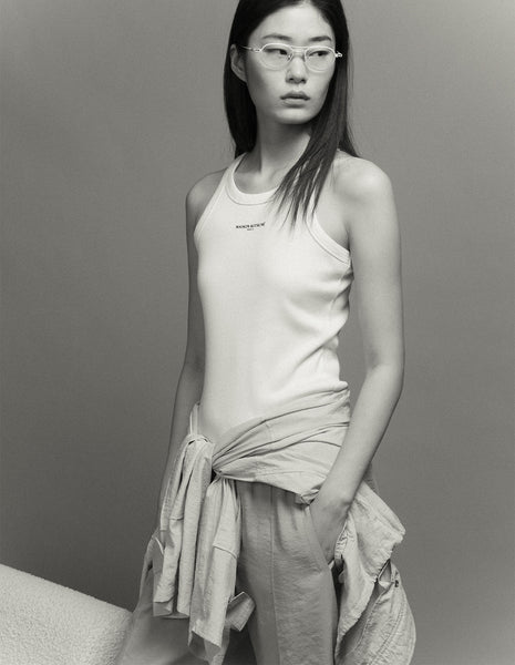 MAISON KITSUNÉ PARIS RIBBED TANK TOP
