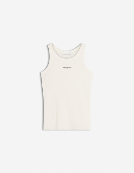 MAISON KITSUNÉ PARIS RIBBED TANK TOP