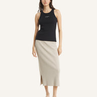 MAISON KITSUNÉ PARIS RIBBED TANK TOP