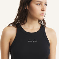MAISON KITSUNÉ PARIS RIBBED TANK TOP