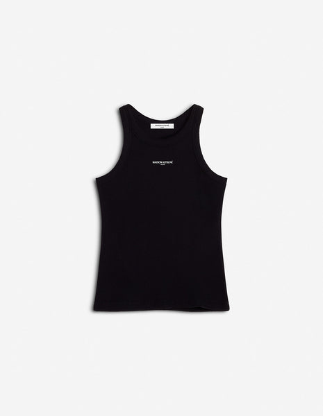 MAISON KITSUNÉ PARIS RIBBED TANK TOP