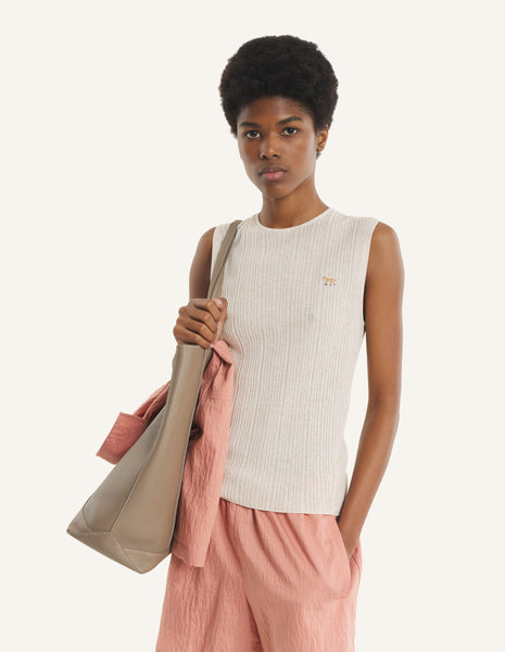BABY FOX FINE RIB KNITTED TOP