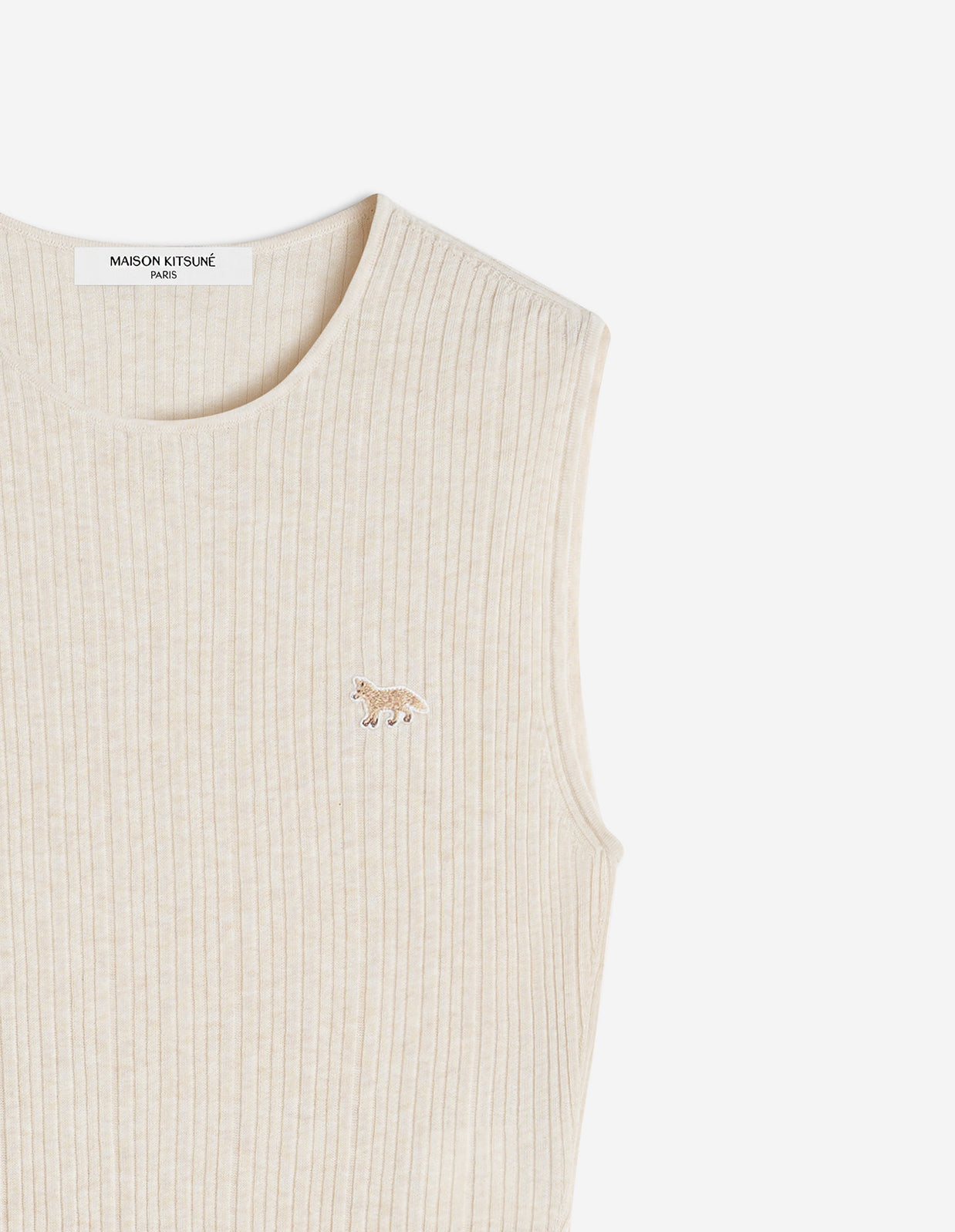 BABY FOX FINE RIB KNITTED TOP