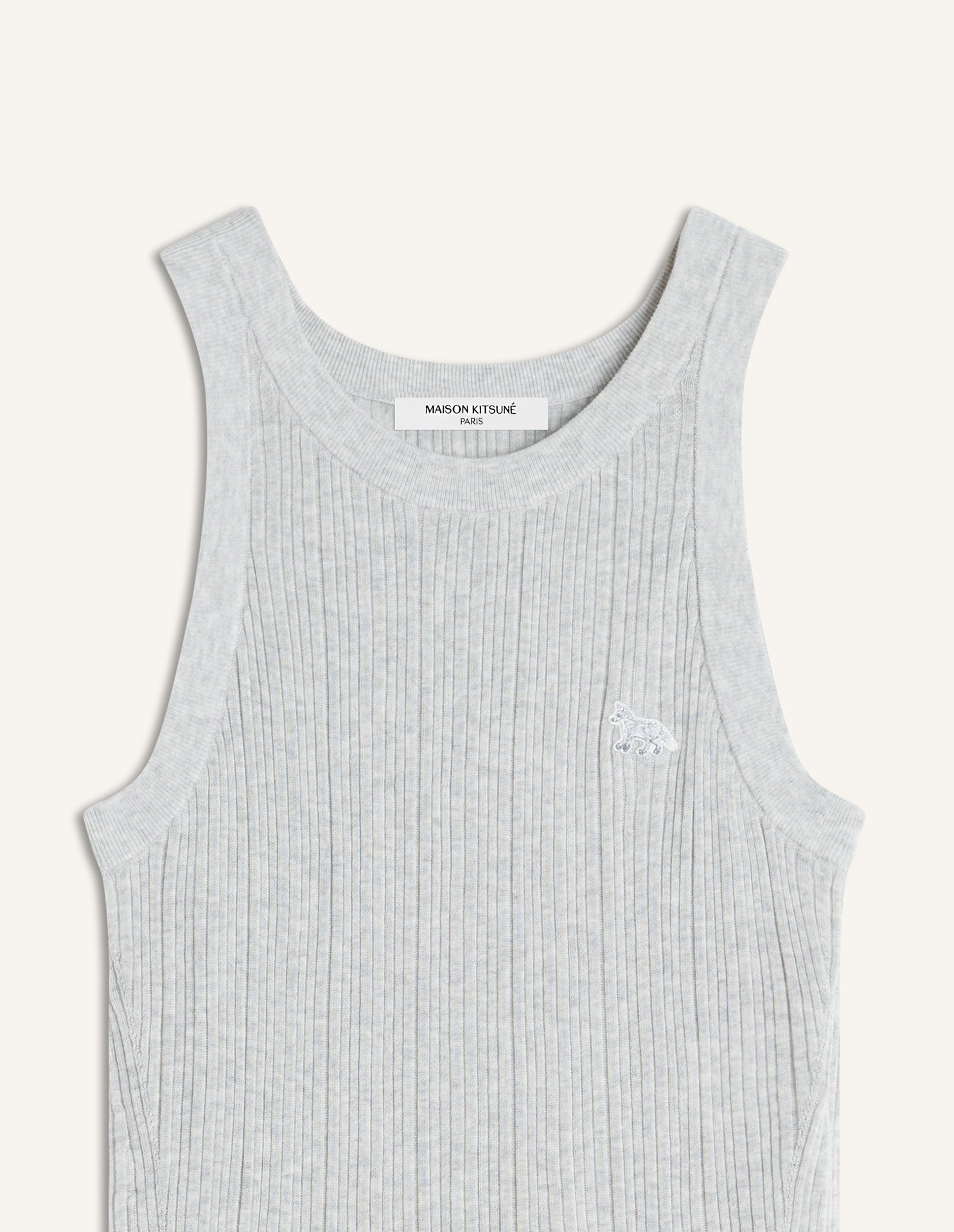 BABY FOX FINE RIB KNITTED TANK TOP