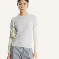 BABY FOX FINE RIB KNITTED TEE-SHIRT