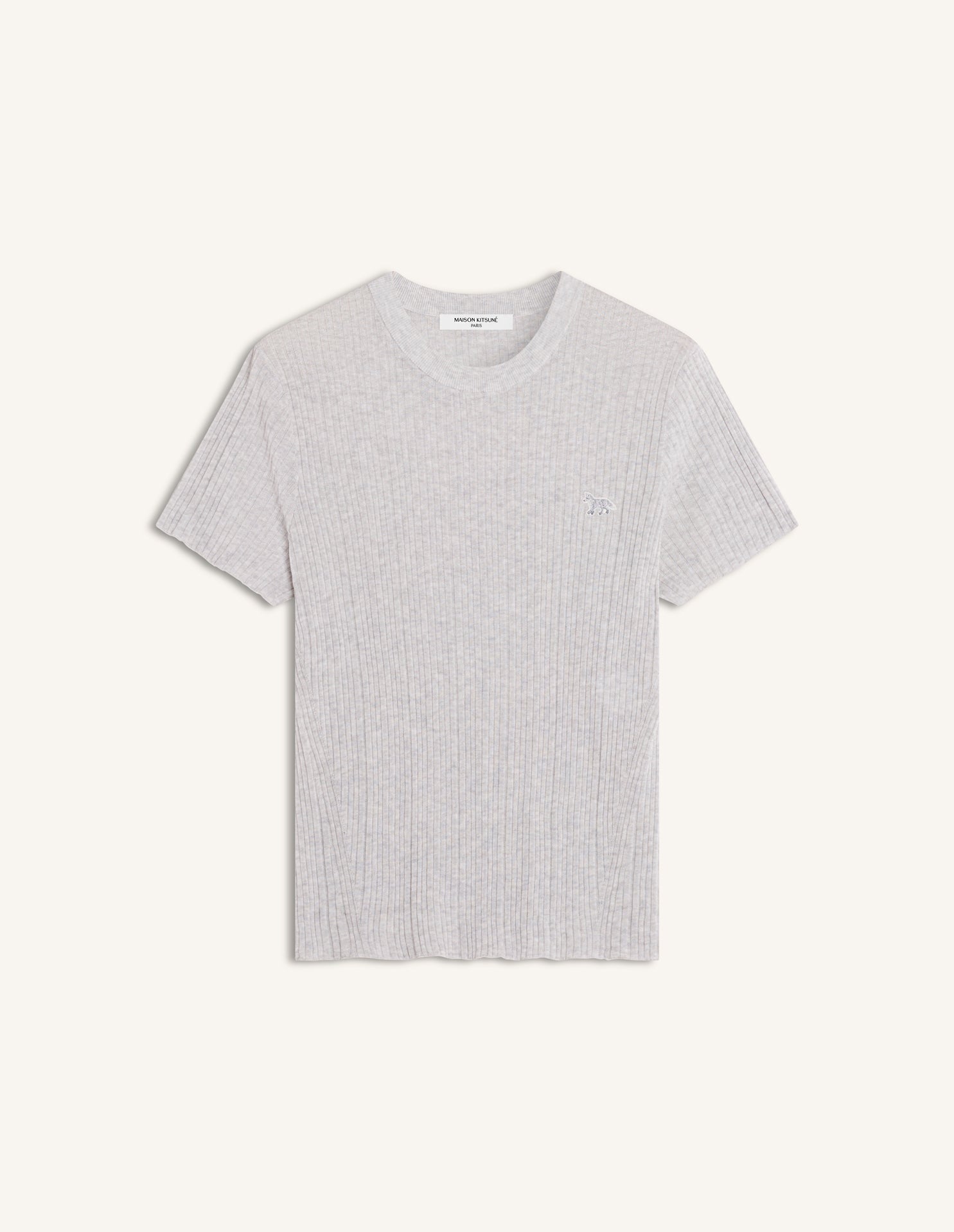 BABY FOX FINE RIB KNITTED TEE-SHIRT