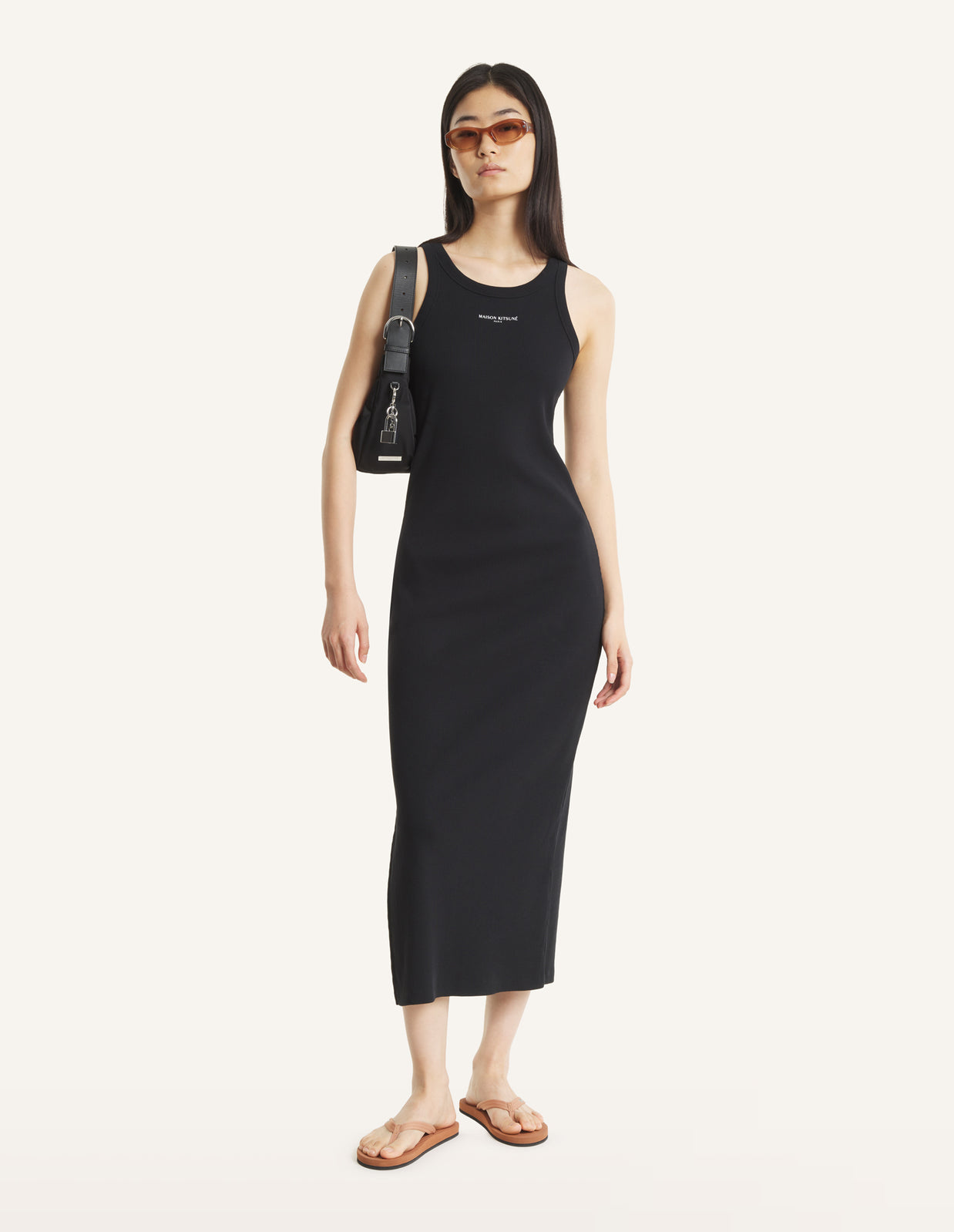 MAISON KITSUNÉ PARIS RIBBED TANK DRESS