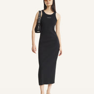MAISON KITSUNÉ PARIS RIBBED TANK DRESS
