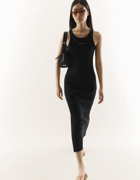 MAISON KITSUNÉ PARIS RIBBED TANK DRESS