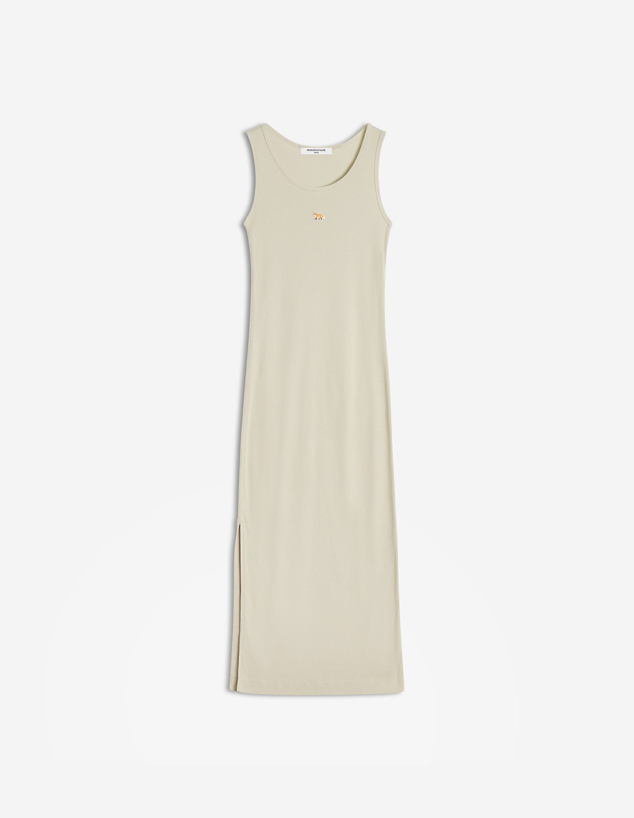 NATURAL BABY FOX RIBBED TANK DRESS