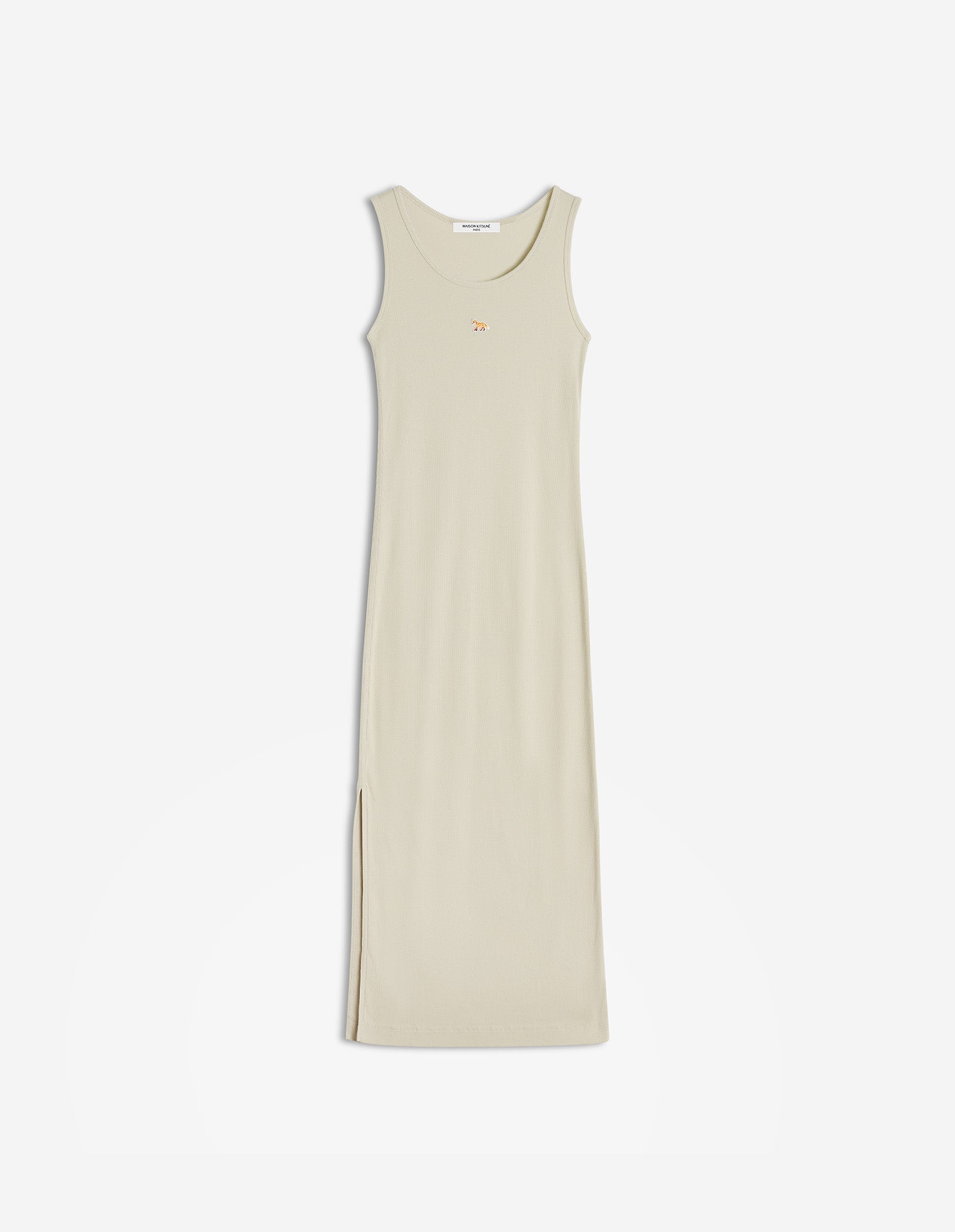NATURAL BABY FOX RIBBED TANK DRESS