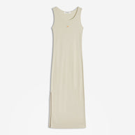 NATURAL BABY FOX RIBBED TANK DRESS