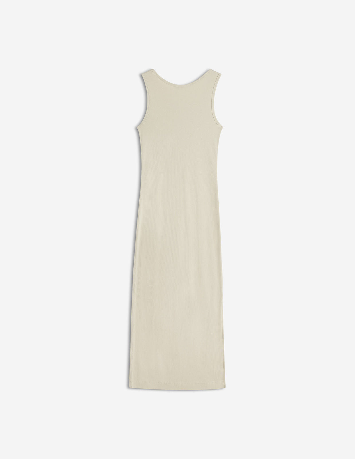 NATURAL BABY FOX RIBBED TANK DRESS