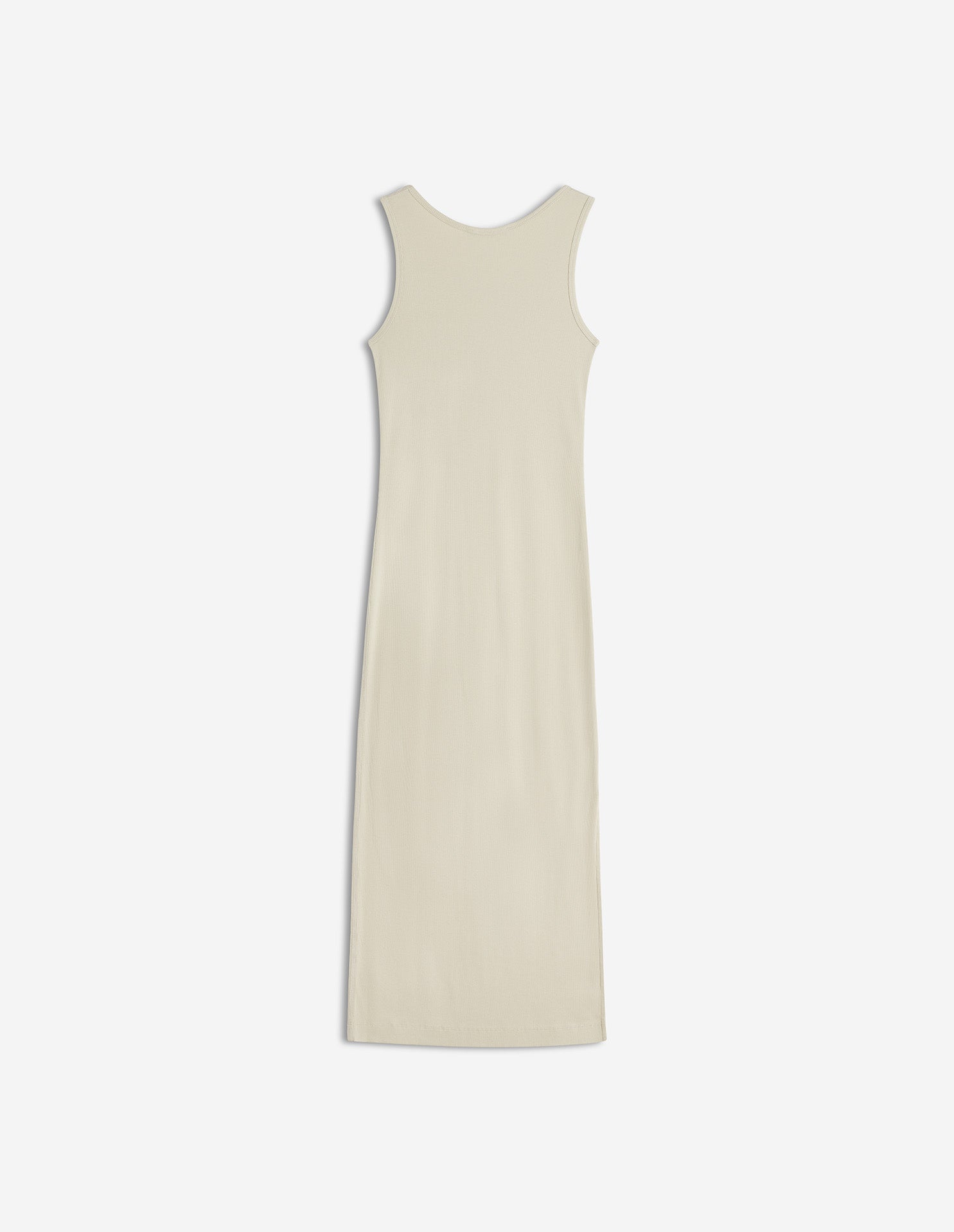 NATURAL BABY FOX RIBBED TANK DRESS