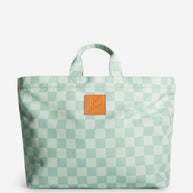 CAFE KITSUNE CHECKERBOARD MAXI TOTE BAG