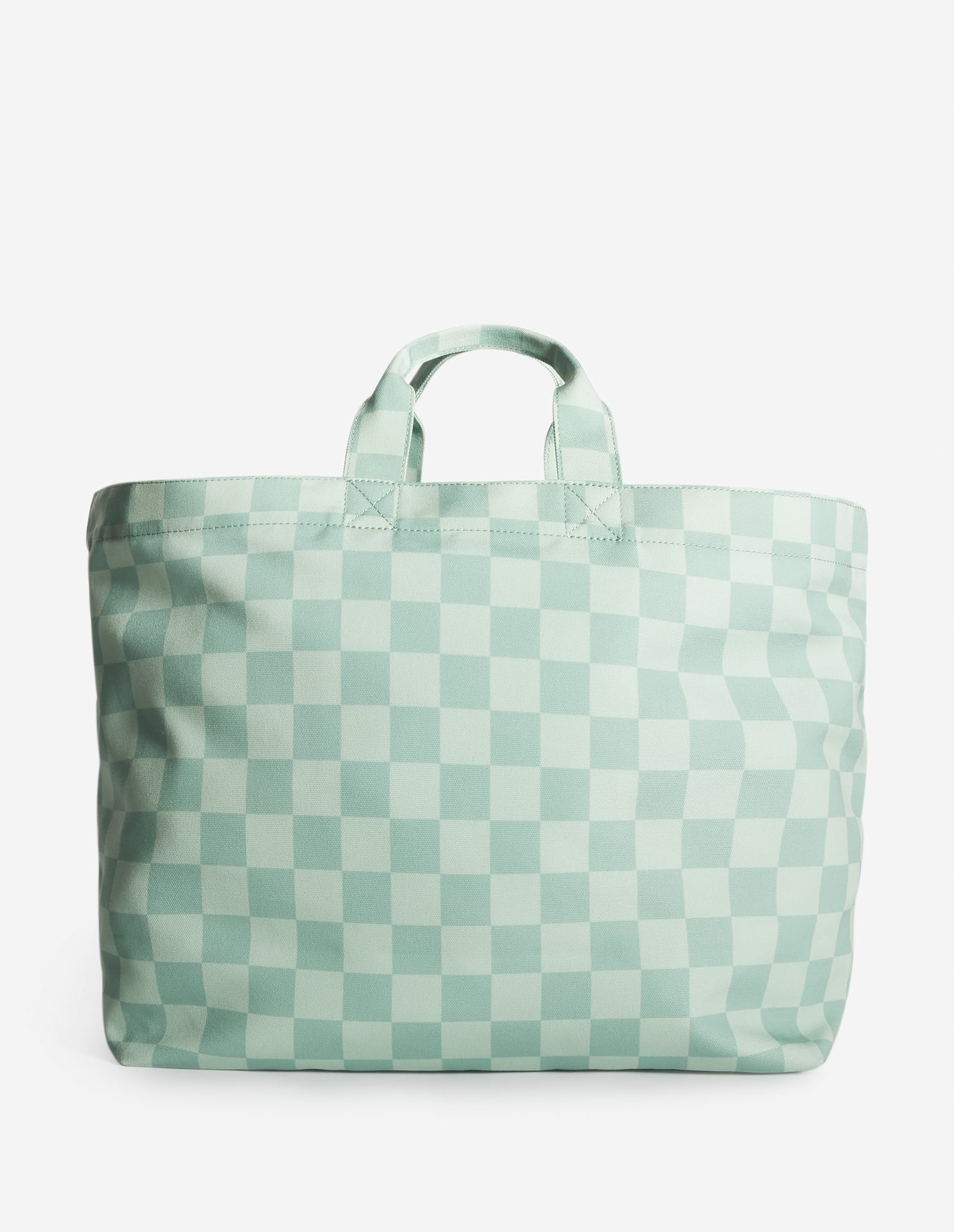 CAFE KITSUNE CHECKERBOARD MAXI TOTE BAG