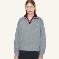 BABY FOX HALF ZIPPED SWEATSHIRT