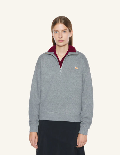 BABY FOX HALF ZIPPED SWEATSHIRT