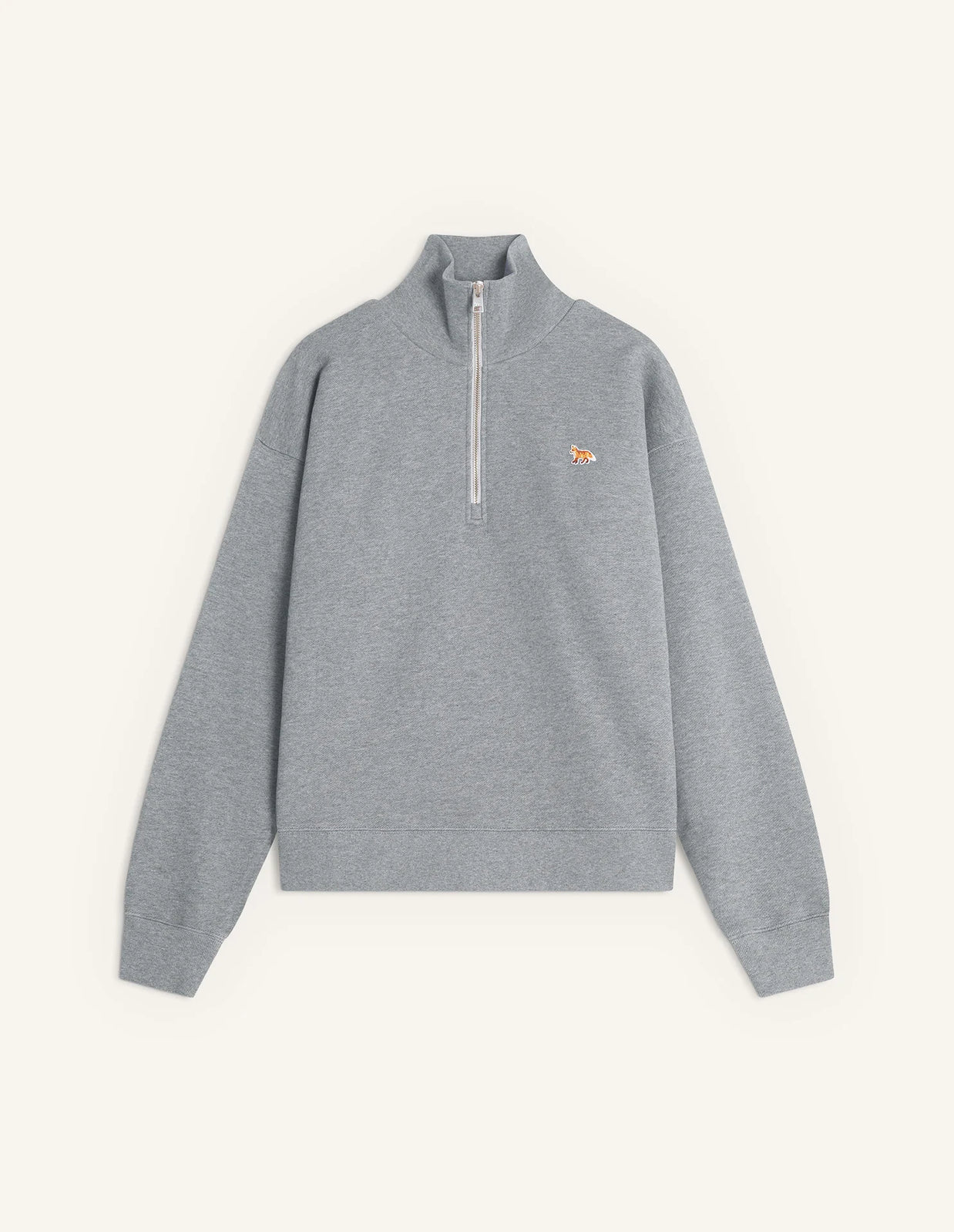 BABY FOX HALF ZIPPED SWEATSHIRT