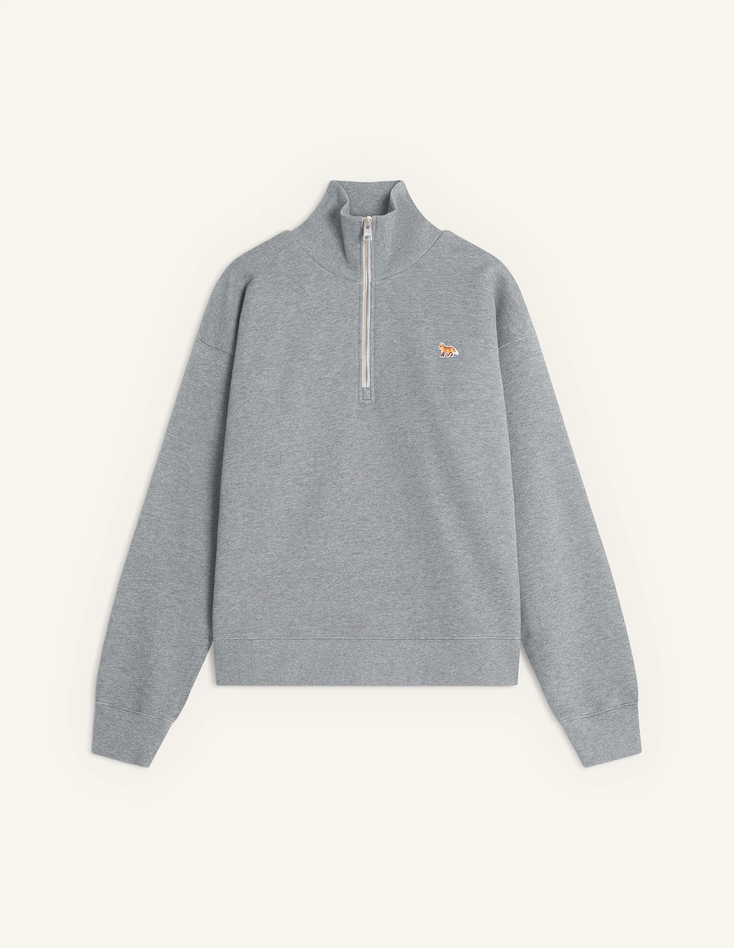 BABY FOX HALF ZIPPED SWEATSHIRT