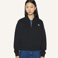 BABY FOX HALF ZIPPED SWEATSHIRT
