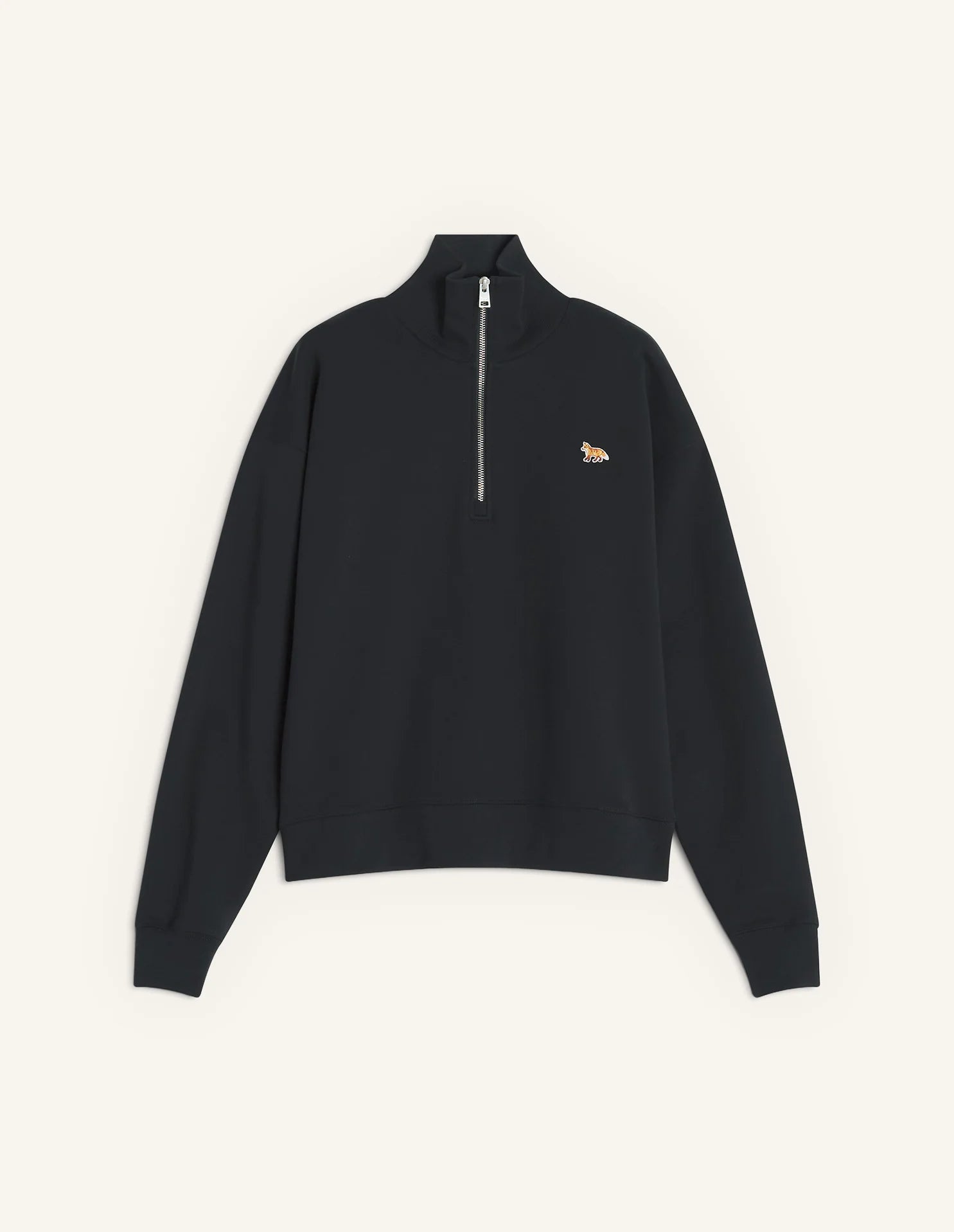 BABY FOX HALF ZIPPED SWEATSHIRT
