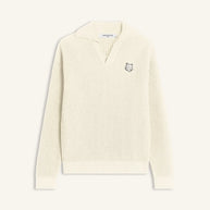 FOX HEAD COTTON RIBBED POLO JUMPER