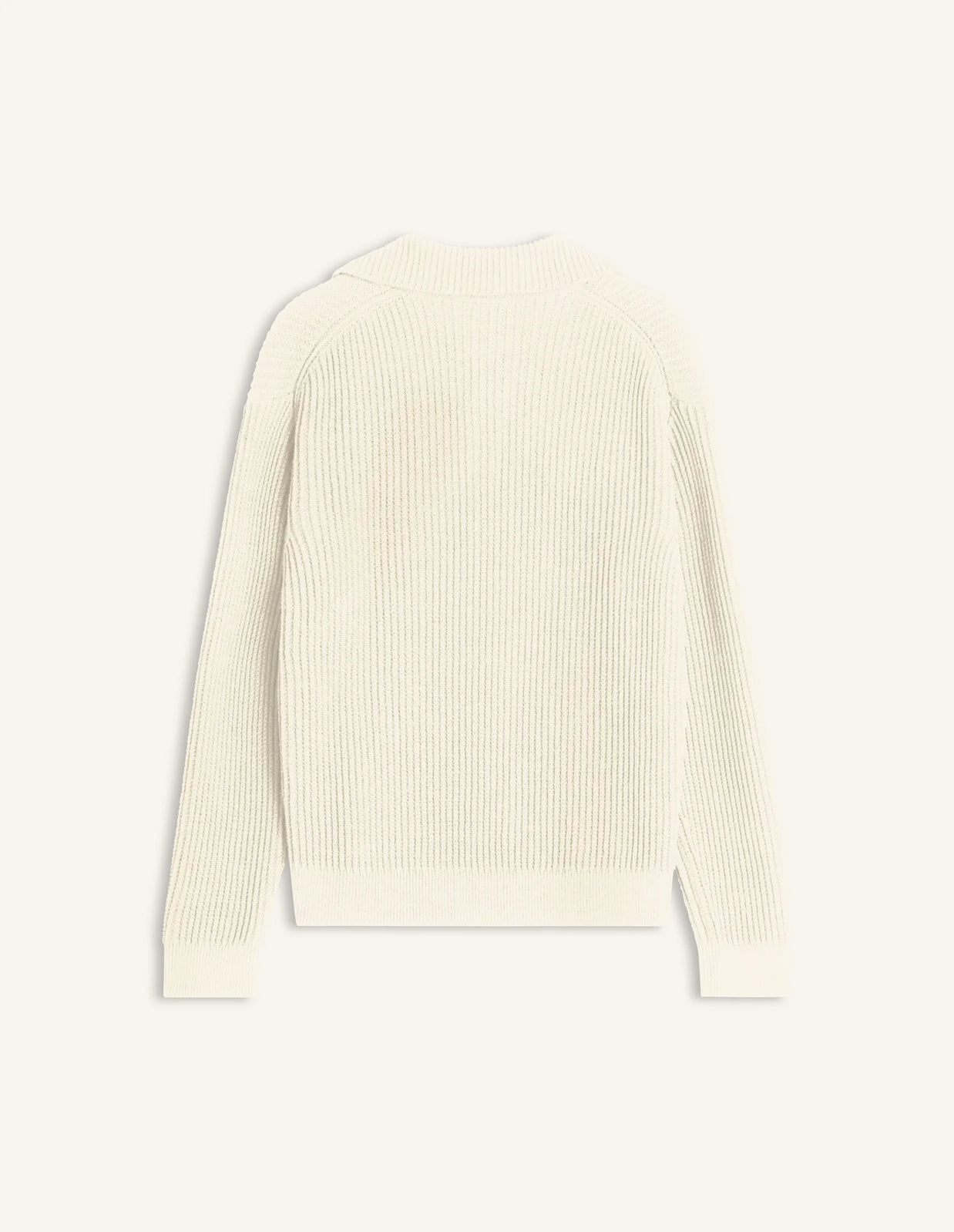 FOX HEAD COTTON RIBBED POLO JUMPER