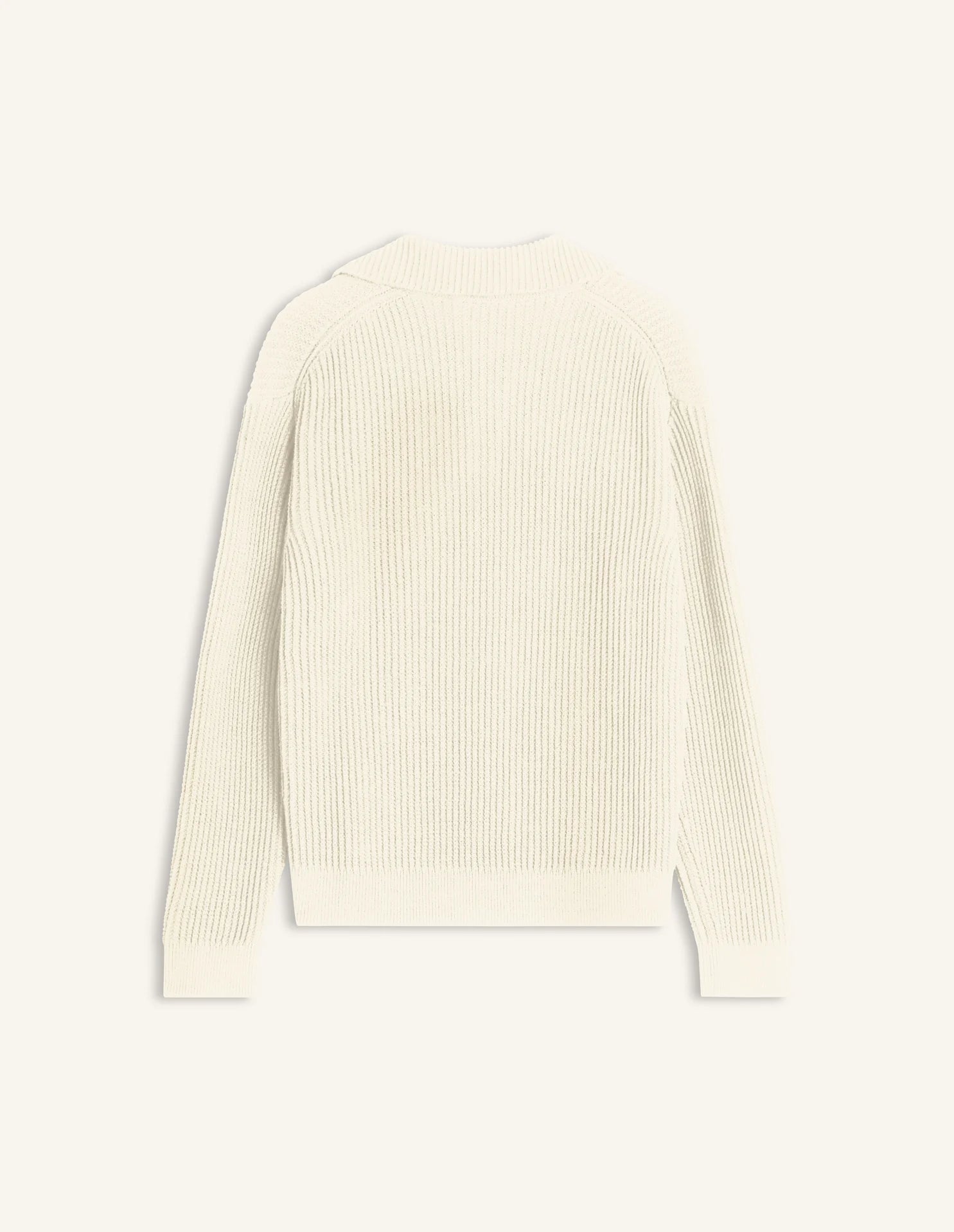 FOX HEAD COTTON RIBBED POLO JUMPER