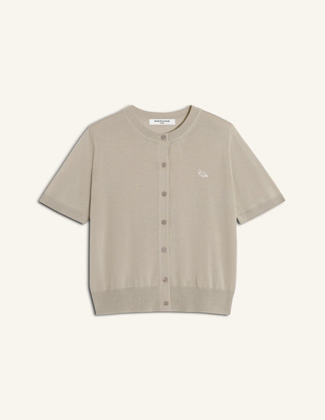 BABY FOX FINE MERINO SHORT SLEEVE CARDIGAN