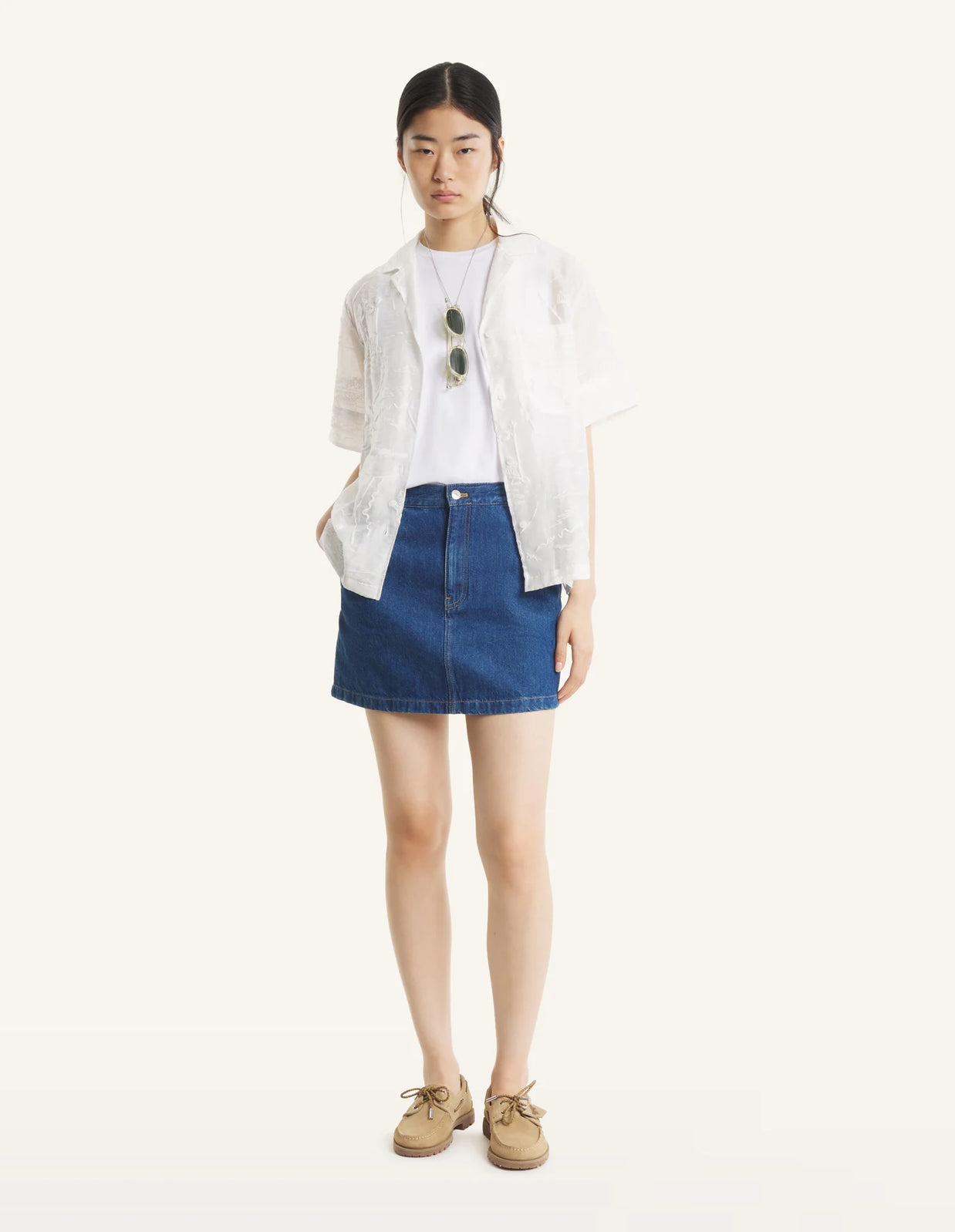 DENIM MINI SKIRT